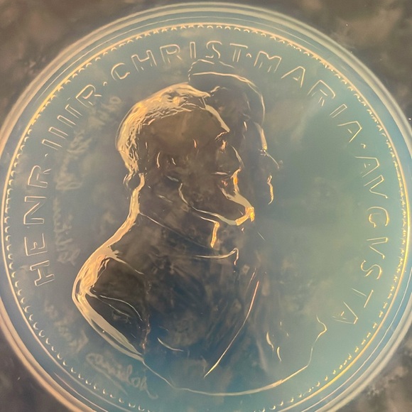 SABINO King Henry IV & Marie de' Medici Opalescent Art GLASS Plate
1970 - Picture 6 of 6